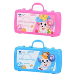 Фломастеры Basir, серия "Мышки", разноцветные, в пластиковом чемоданчике, с рисунком на корпусе, набор 24 цвета