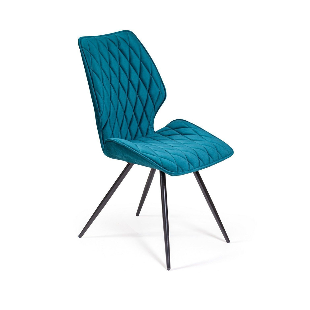 Стул Flash ромб поворотный 360 градусов, бархат изумрудный 87