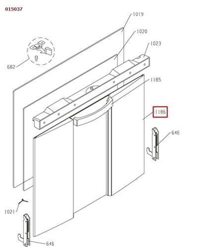Стекло внешнее двери духовки GORENJE - 425772