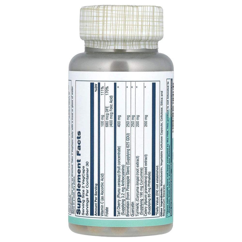 Solaray, Total Cleanse, средство для выведения мочевой кислоты, 60 растительных капсул