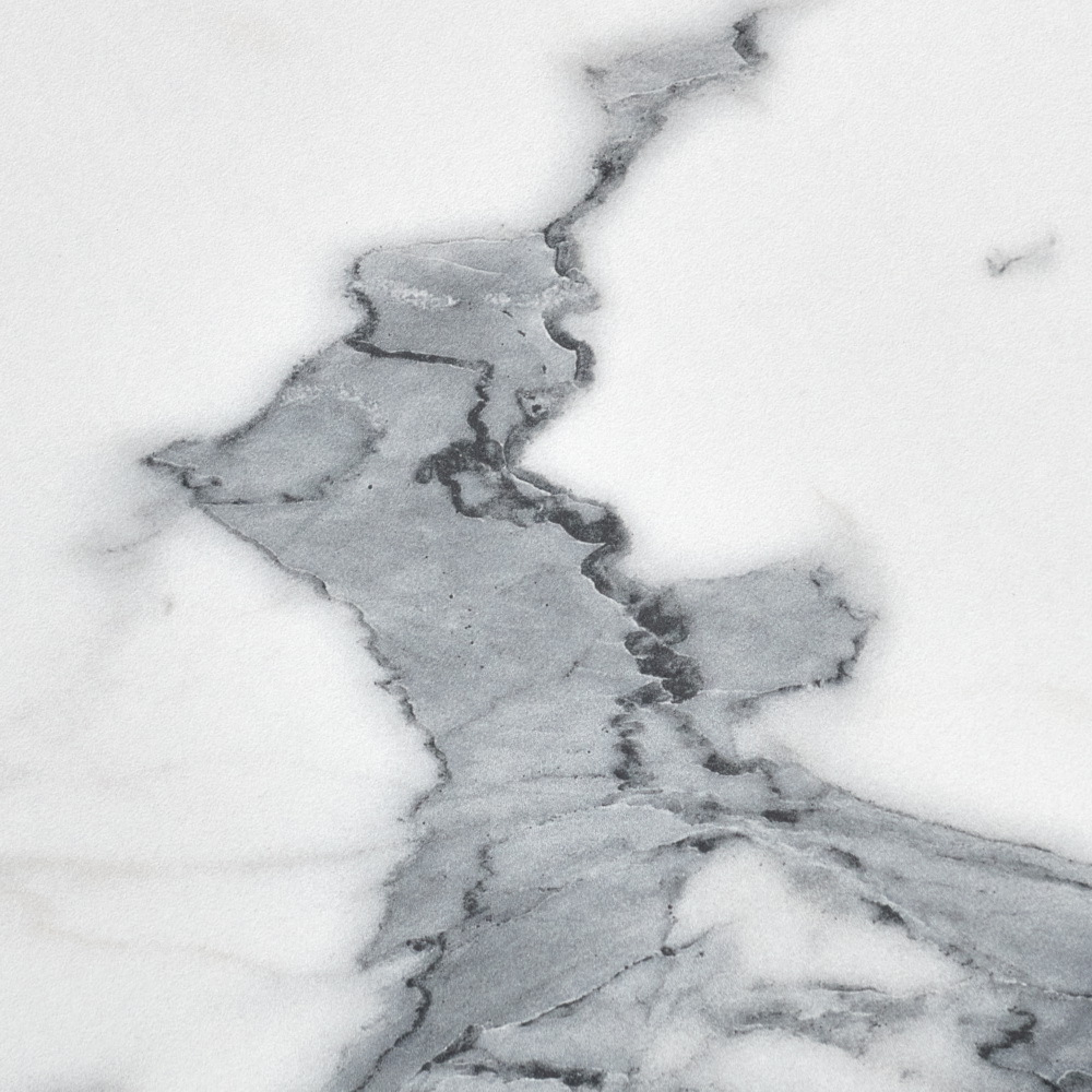 Стол Rudolf круглый раскладной 100-130x100x75см, белый мрамор, белый