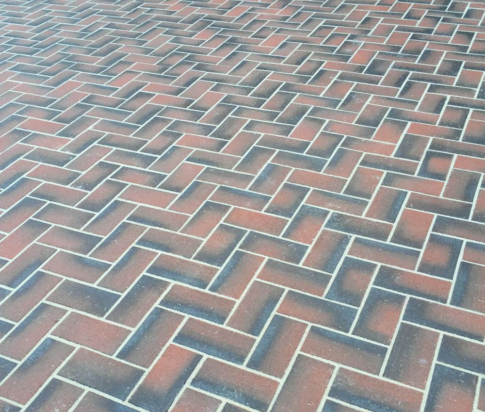 Feldhaus Klinker P408SKF-ECO 200x100x18 gala nero, красный-пестрый с нагаром - Клинкерная тротуарная брусчатка