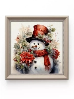 Картины на стену интерьерные на холсте 4 шт, 23*23 см