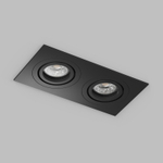 Встраиваемый влагозащищённый светильник HYDRO, IP44, 2?15 Вт LED макс., GU10, алюминий, чёрный