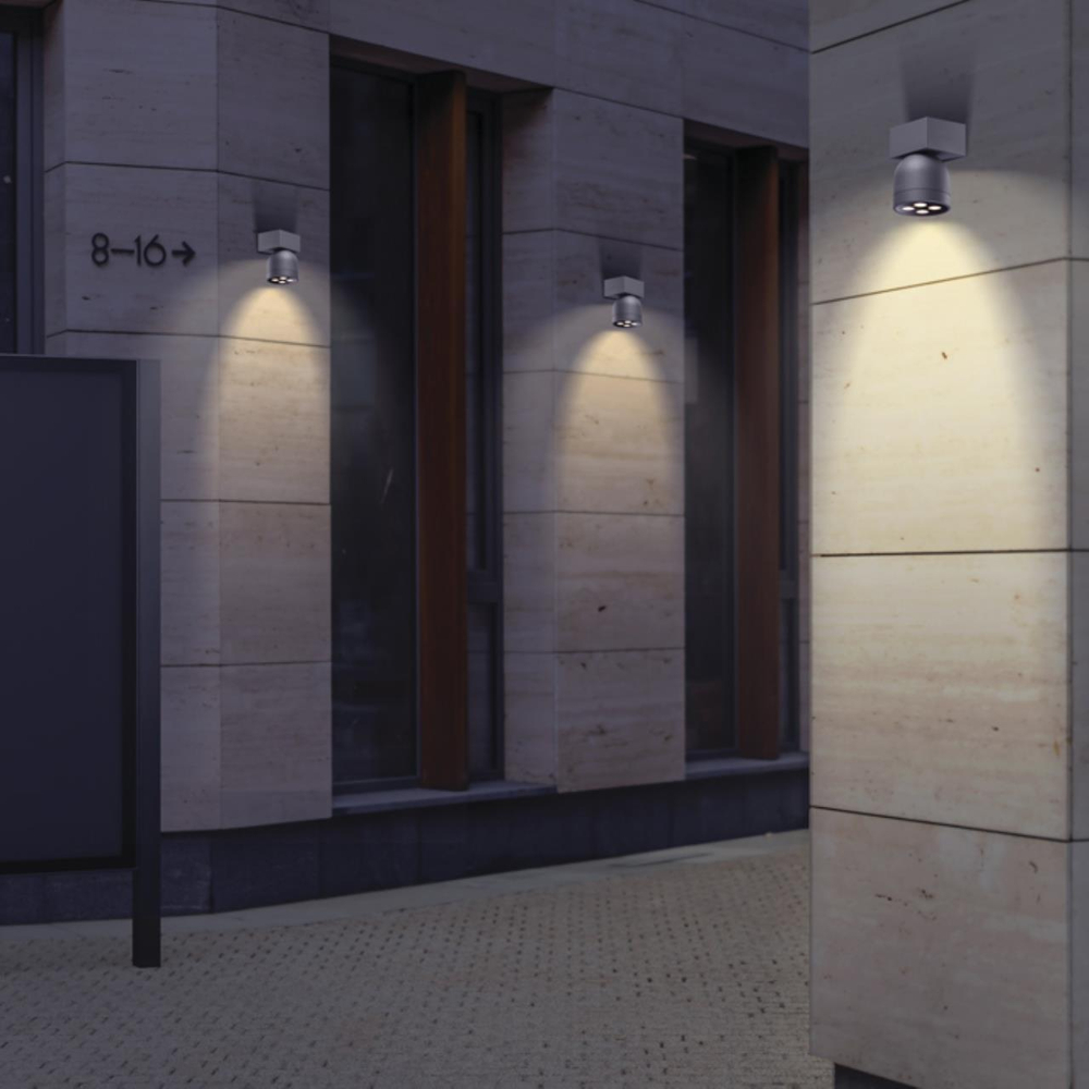 Накладной светодиодный светильник 358113 STREET NT19 160 темно-серый IP65 LED 3000К 10W GALEATI