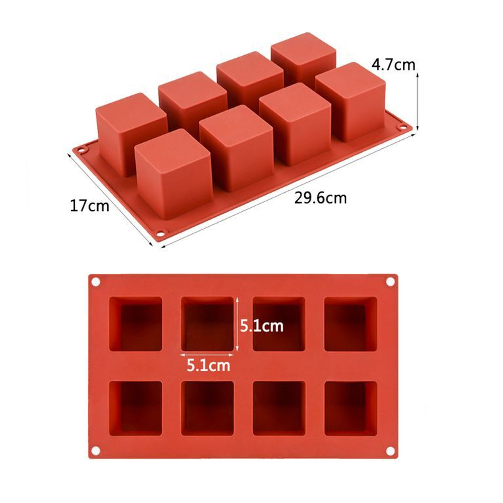 Форма силиконовая «Куб» 8 ячеек