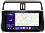 Магнитола Toyota Land Cruiser Prado 150 2017-2023 - Carmedia OL-1680 QLed+2K, Android 12, TS10, CarPlay, 4G SIM-слот