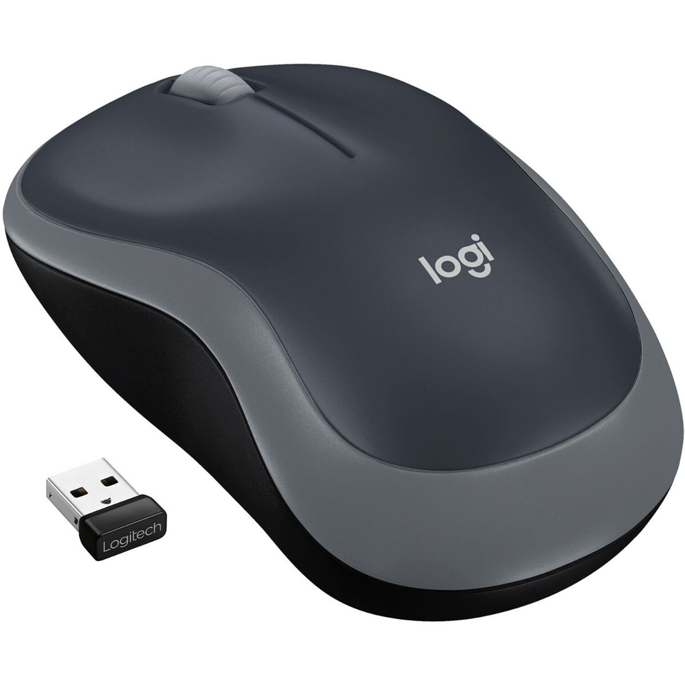 Мышь Logitech M185 Wireless 2.4 Ghz, Grey