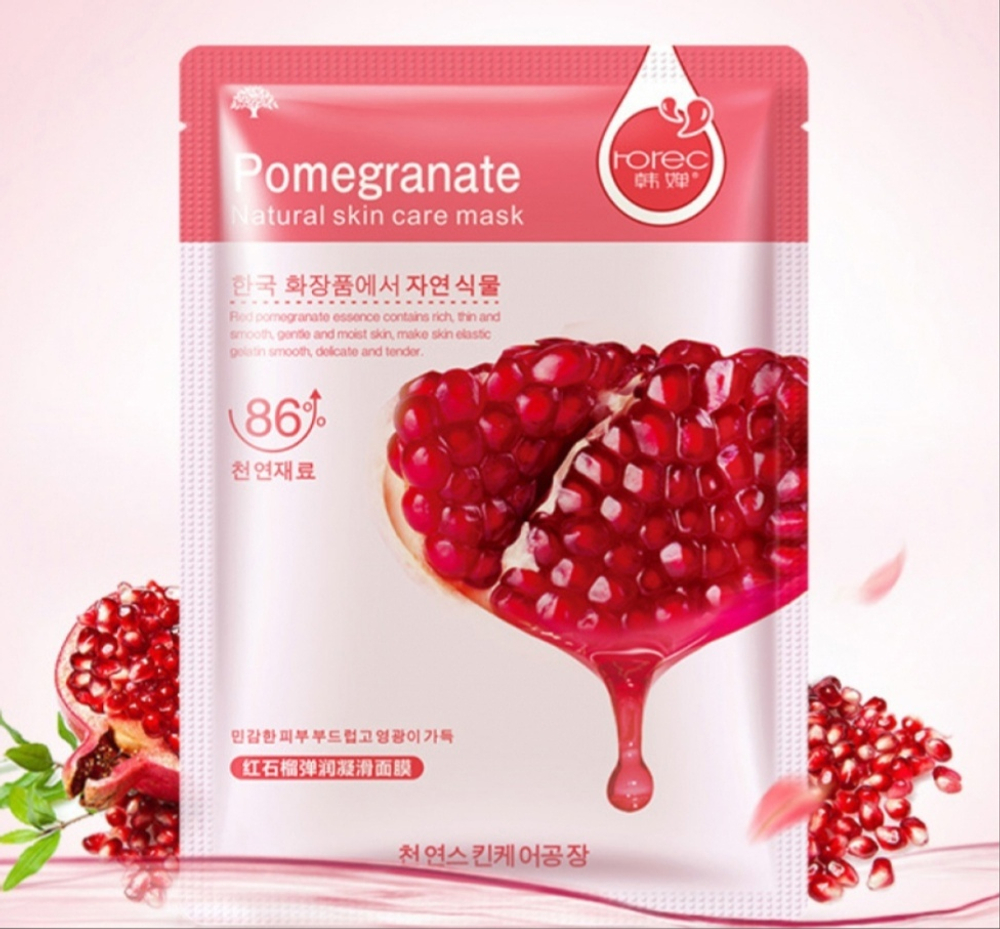 Тканевая маска с гранатом