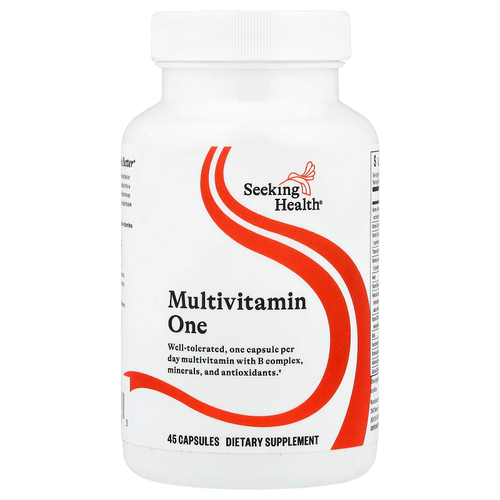 Seeking Health, Multivitamin One, мультивитамины, 45 капсул