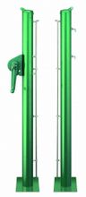 Столбы для теннисной сетки квадратные, зеленые