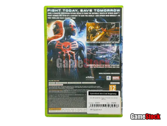 Xbox 360 Spider-Man: Edge of Time (Б/У, Английская версия)
