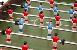 Игровой стол - футбол складной "Maccabi Mini" (121x61x81, венге, складной)