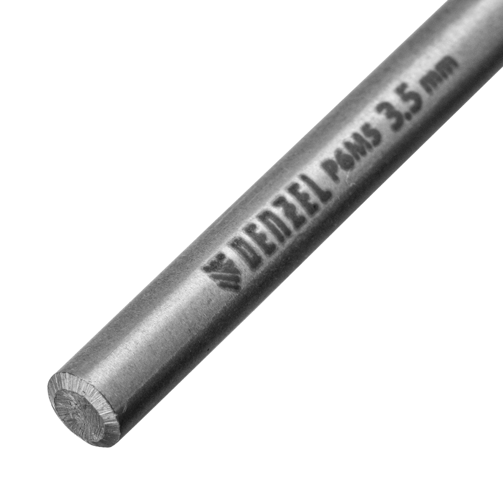 Сверло спиральное по металлу 3,5 x 70 мм, Р6М5, Golden Tip , 2шт. Denzel