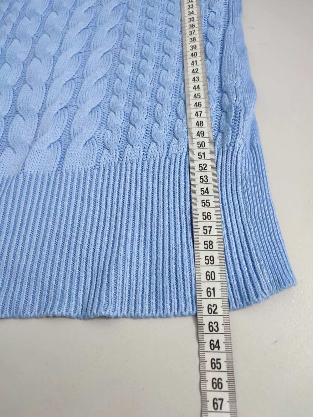 Джемпер голубой с горлом 42 размер