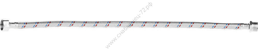 STAYER 1/2″, 0.5 м, гайка-штуцер, Гибкая подводка для воды (51015-G/S-050)