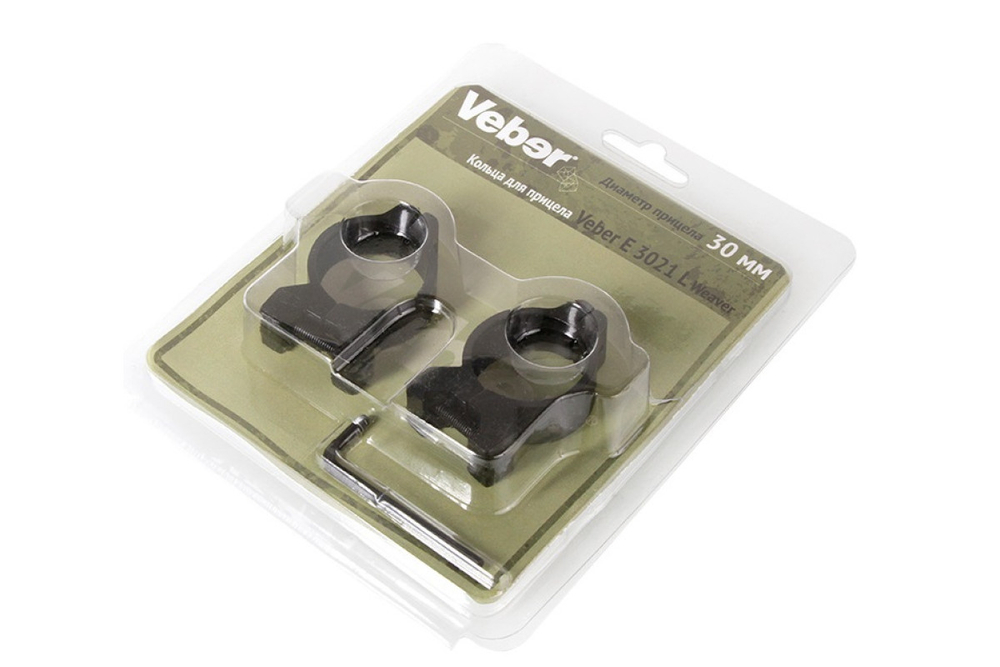 Кольца для прицела Veber E 3021 L Weaver