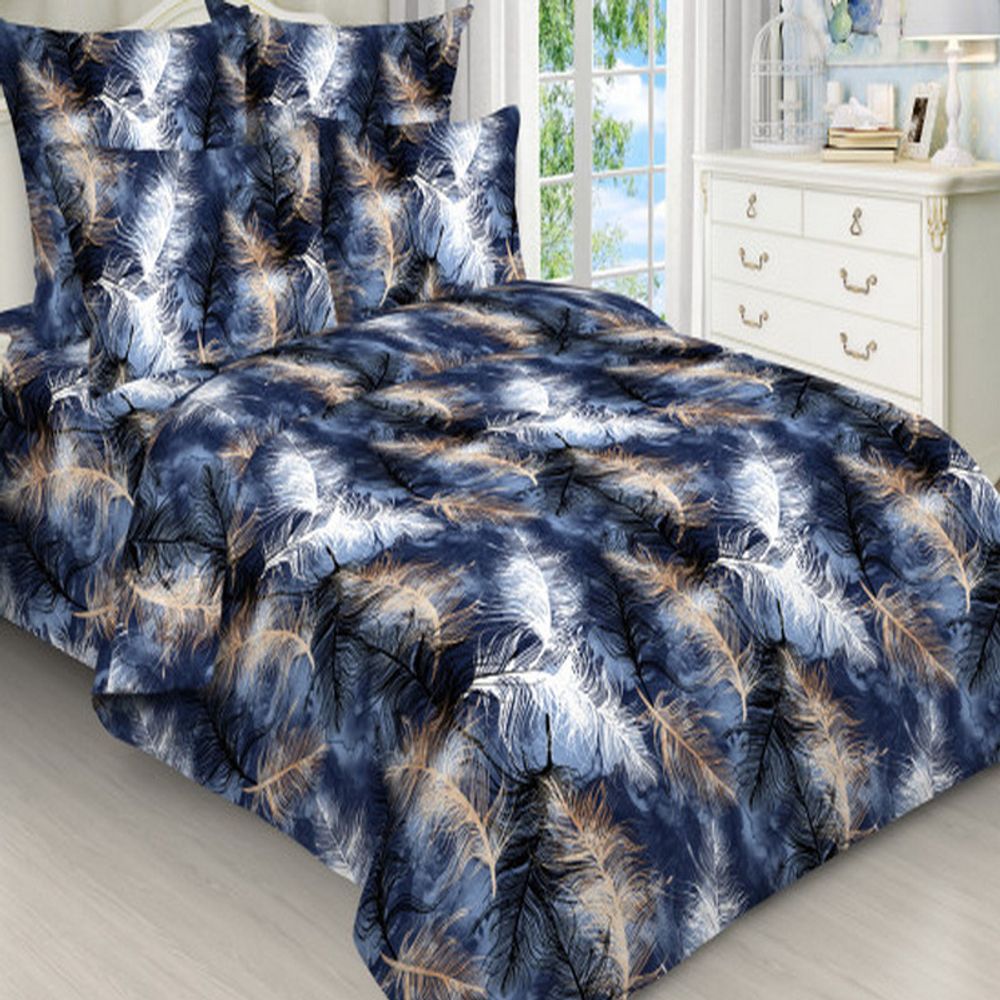 Комплект постельного белья "ВЛ. 3017", бязь, 100% хлопок, Россия. Комплект постельного белья "ВЛ. 3017", бязь, 100% хлопок, Россия.