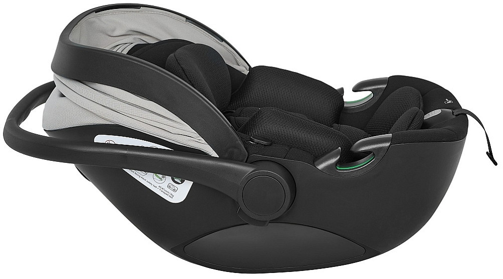 Детская коляска Roan Bass Next Classic d14 2.0 3 в 1 с автокреслом Pituso Baesa Pro Black,Beige Canopy BSNC/92/2 Sage Green/Black/руч.Black