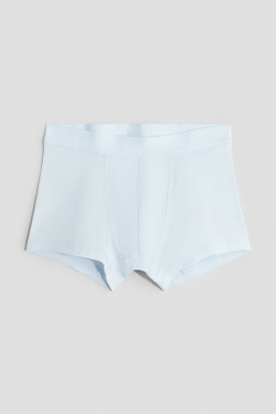 H&M Набор из трех коротких трусов-боксеров, светло-голубой