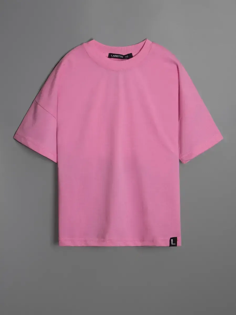 Футболка для девочки оверсайз розовая