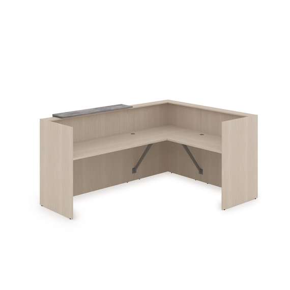 1КР-ДС.102.1 Комплект Ресепшн с фартуком ЛДСП (2344*1777*1161) (с подсветкой)