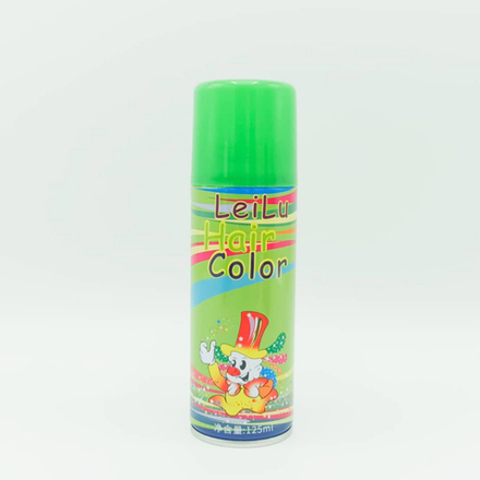 Leilu Hair Color Green - Цветной лак для волос Зелёный 125 мл