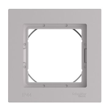 Рамка 1-м AtlasDesign Aqua IP44 алюм. SE ATN440301