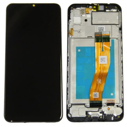 Дисплей для Samsung Galaxy A02s (A025F) с тачскрином и рамкой Черный - OR Ref. (SP) (GH81-20118A)