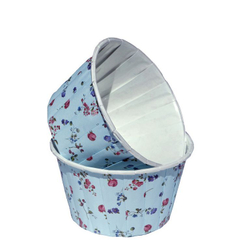 Формы бумажные с ламинацией «Маффин» 50х40 мм (Весенний букет) 100 шт