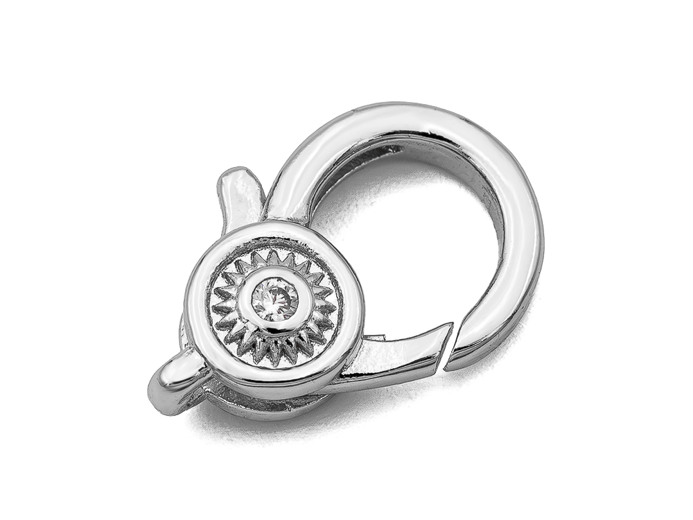 Карабин со стразами 16,5мм