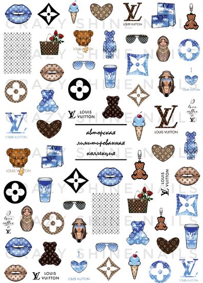 Слайдер-дизайн Crazy Shine Nails: LOUIS VUITTON