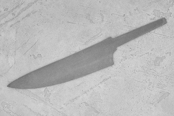 Заготовка для ножа, сталь M390 3,6мм. Модель "Геликон Ш170" с клинком 170мм, ТО 62-63HRC