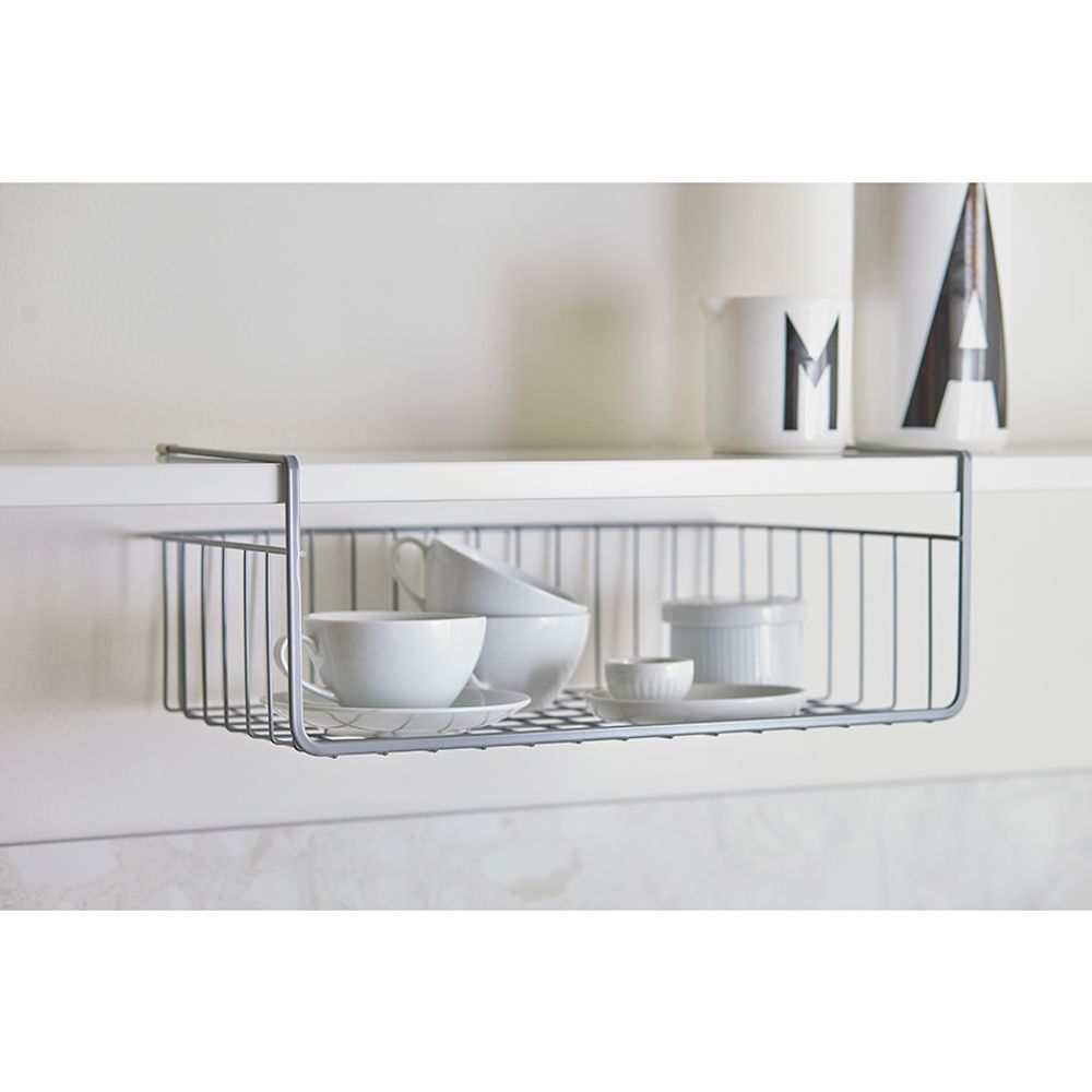 Корзина для хранения подвесная Granli, 38,8х24,5х15 см, серая