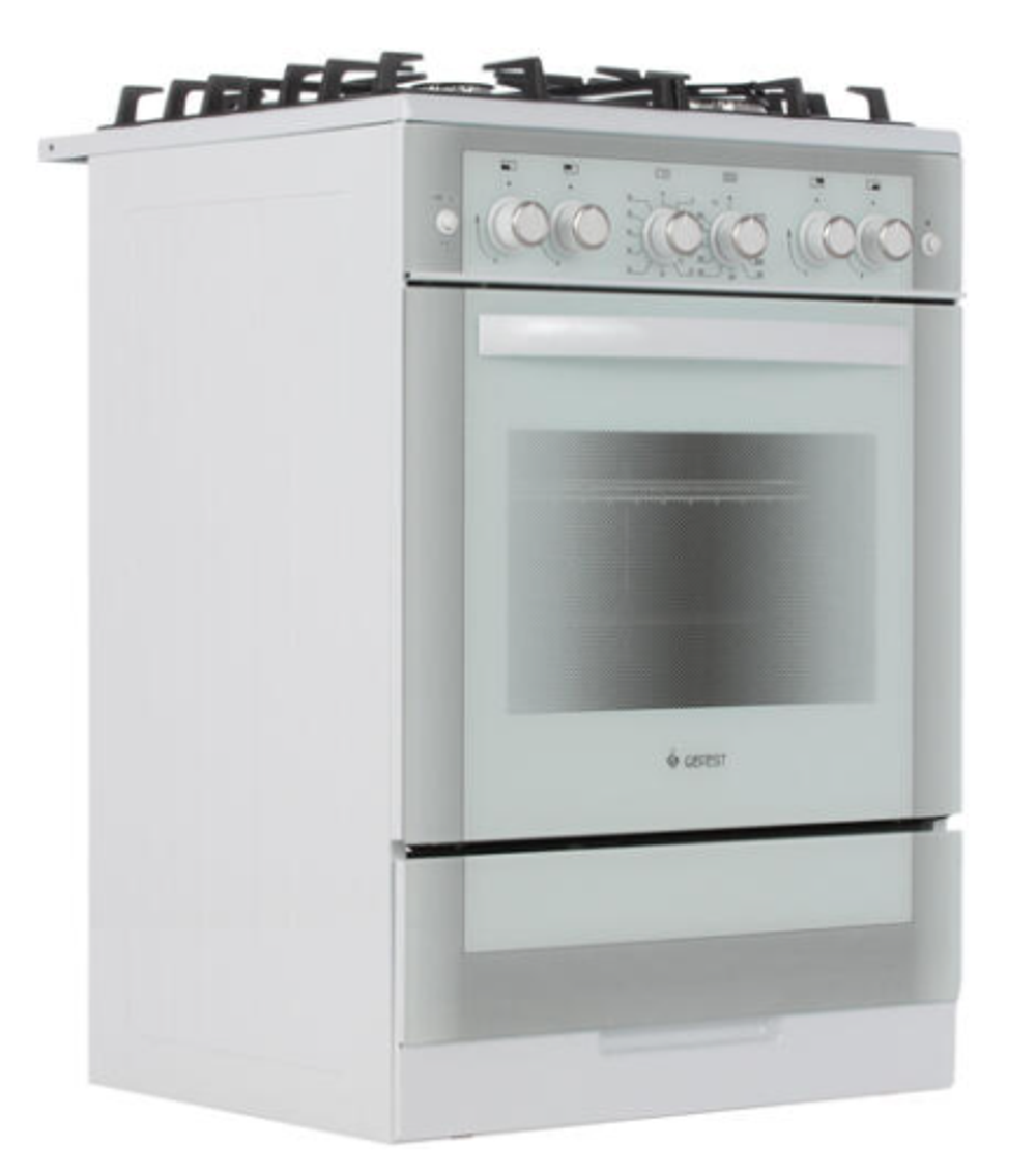 Плита газовая GEFEST 6500-02 0042 (бел.с растр.рис)