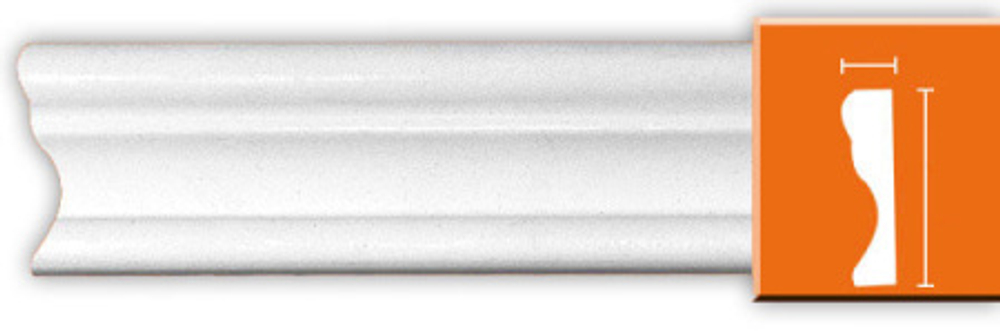 Молдинг гладкий Decomaster 97124F гибкий 33х15х2400мм
