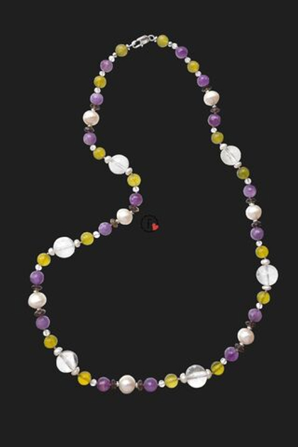 Бусы Лавандовый лимонад