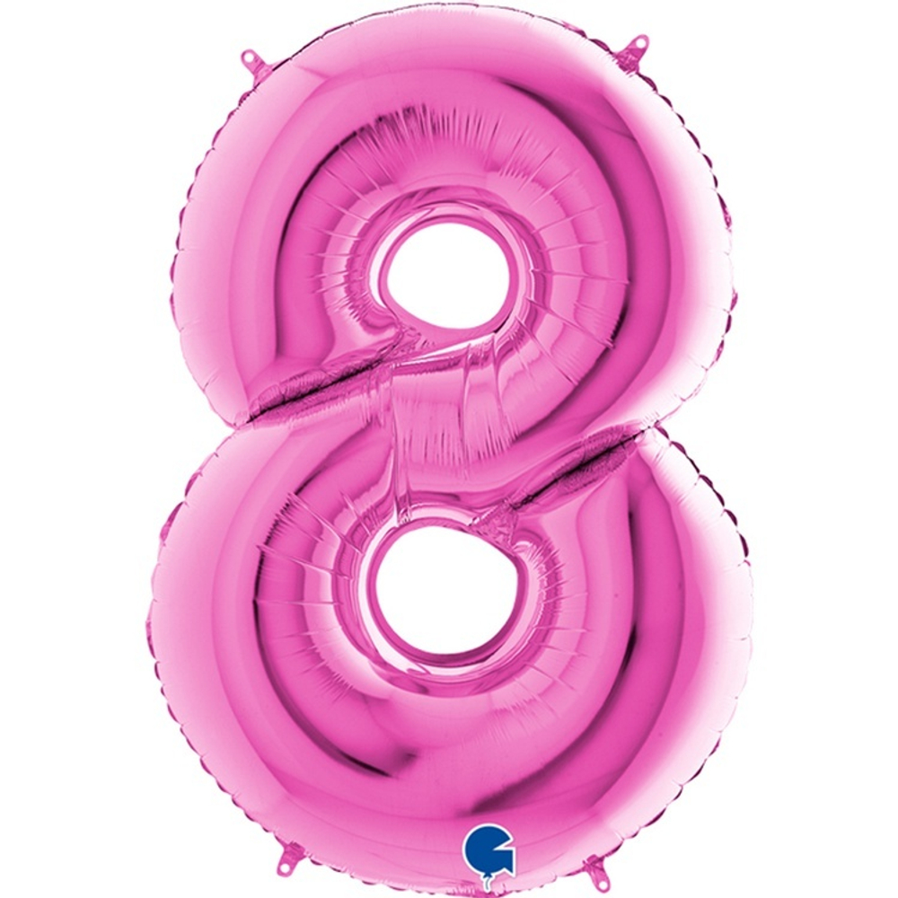 Шар ЦИФРА 8 Pink 40" 102 см