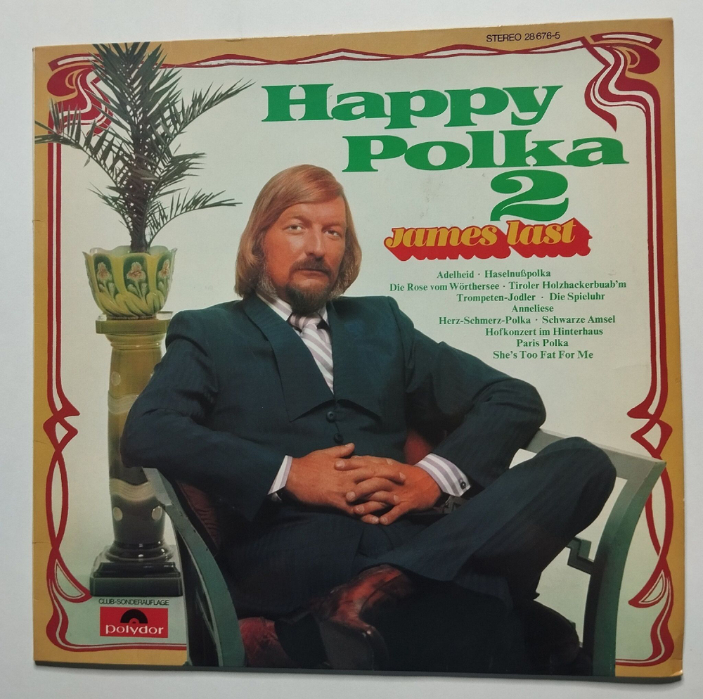 Винтажная виниловая пластинка LP James Last Happy Polka 2 (Germany 1972) (Club Edition) NM