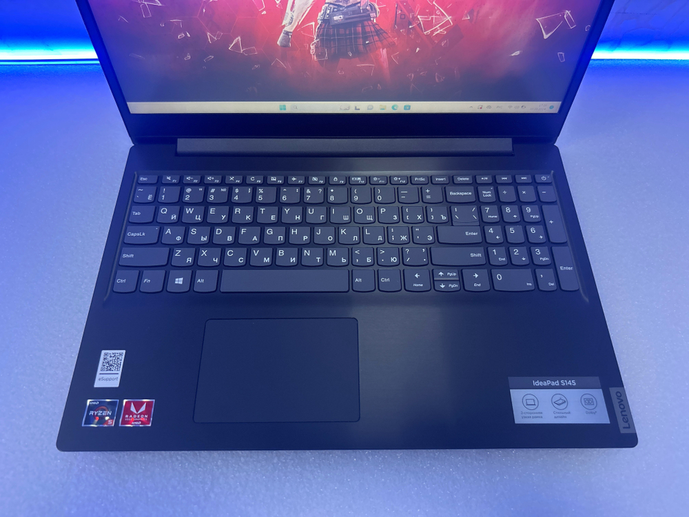 Ноутбук Lenovo IdeaPad S145-15API (81UT007GRU) 15.6 "/AMD Ryzen 5 3500U/RAM 8 ГБ/SSD 256GB/AMD Radeon Vega 8/1920x1080/TN/Windows 11/Подсветка кл-ры: Нет/черный