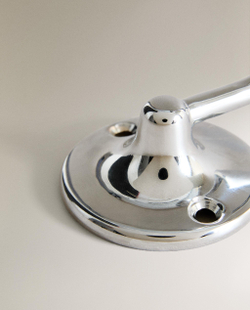Zara Home крючок для ванной комнаты, латунь, серебристый