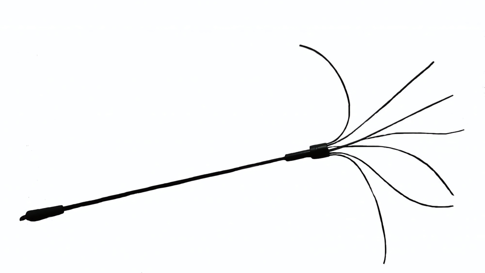 Стек латексный 7 хвост черный 51 см