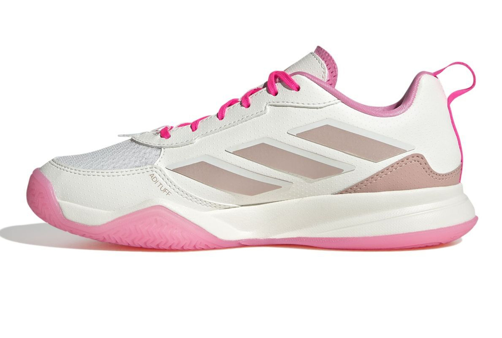 Женские теннисные кроссовки Adidas Avaflash - core white/silver metallic/lucid pink