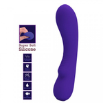 Вибратор Matt Super Soft (19 см) синий