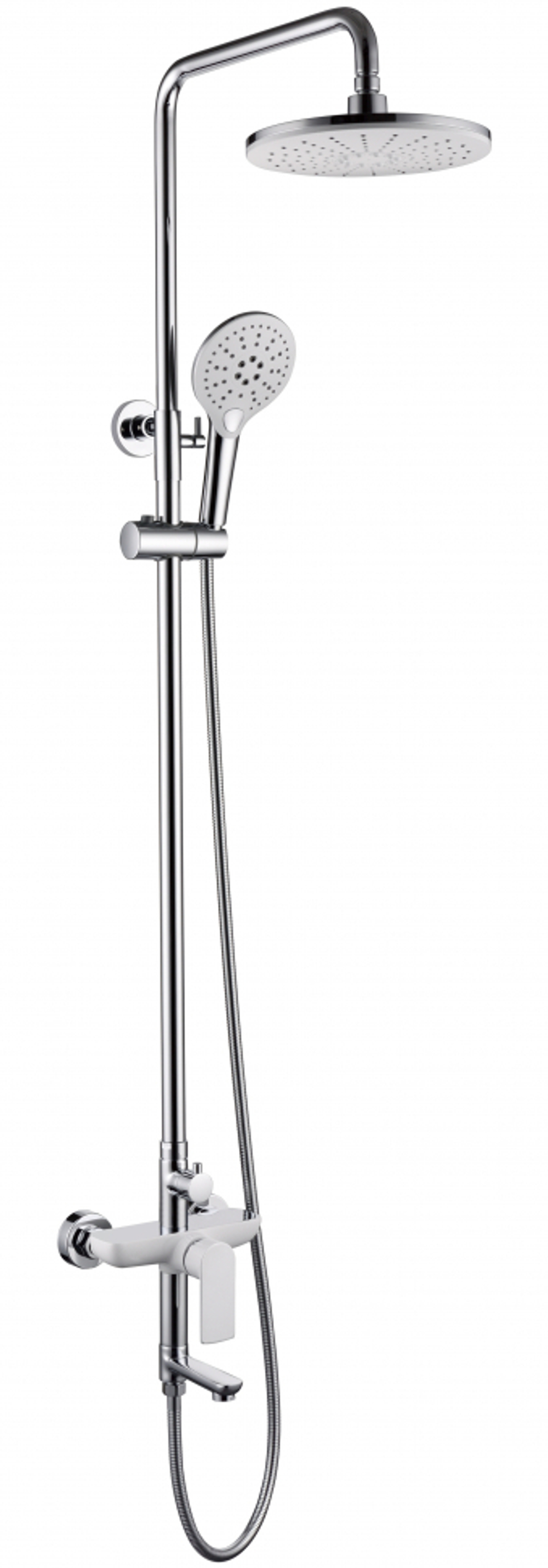 Душевая система Grocenberg GB7009 Белый хром