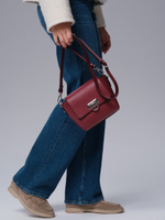 Сумка кожаная кросс-боди Azaro 3520 вишневый