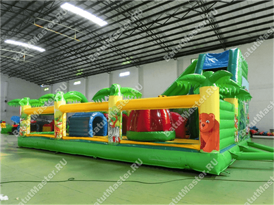 Коммерческий надувной батут "Джунгли малый"