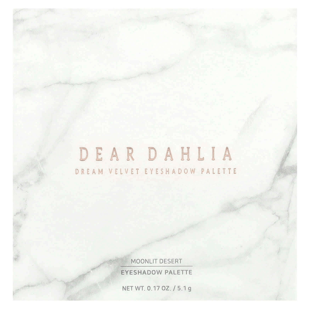 Dear Dahlia, Dream Velvet, палитра теней для век, Moonlit Desert, 5,1 г (0,17 унции)