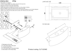 Влагозащищенный светильник Crystal Lux CLT 023W2 WH