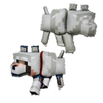 Шар Пиксельный волк Майнкрафт